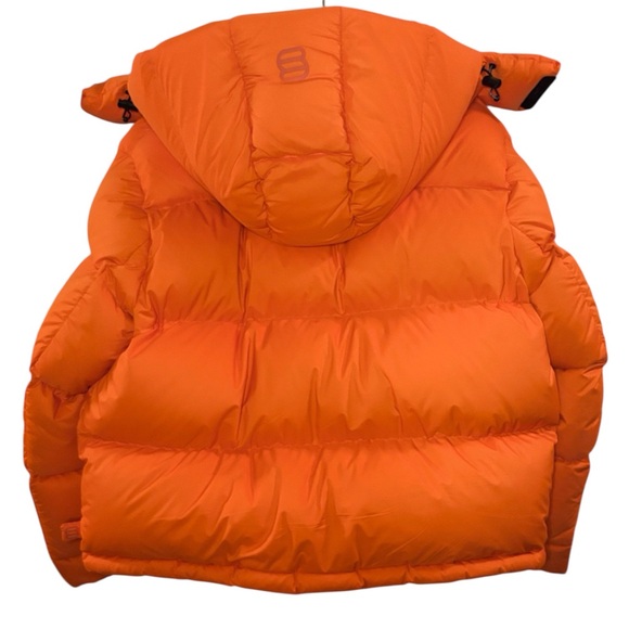 Women's Orange Puffer Jacket - Picture 5 of 7